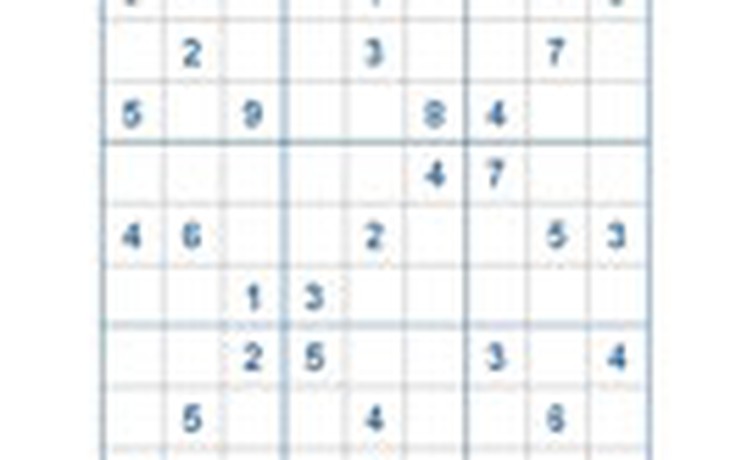 Mời các bạn thử sức với ô số Sudoku 2501 mức độ Khó